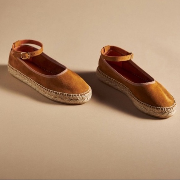 Anthropologie | Suede Espadrille Flats with Ankle Strap - Picture 2 of 8